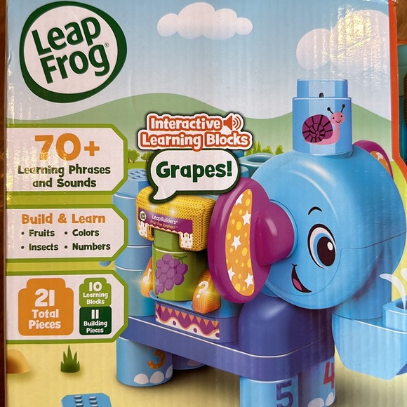New In Box Leap Frog Leap Builders Fruit fun Elephant - Picture 7 of 7